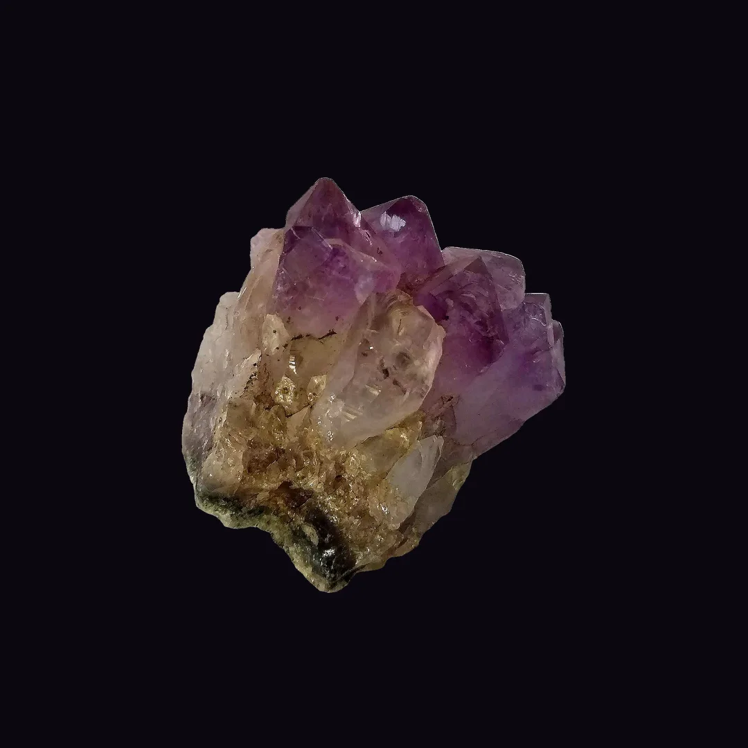Amethyst, pale lilac and violet quartz mineral specimen