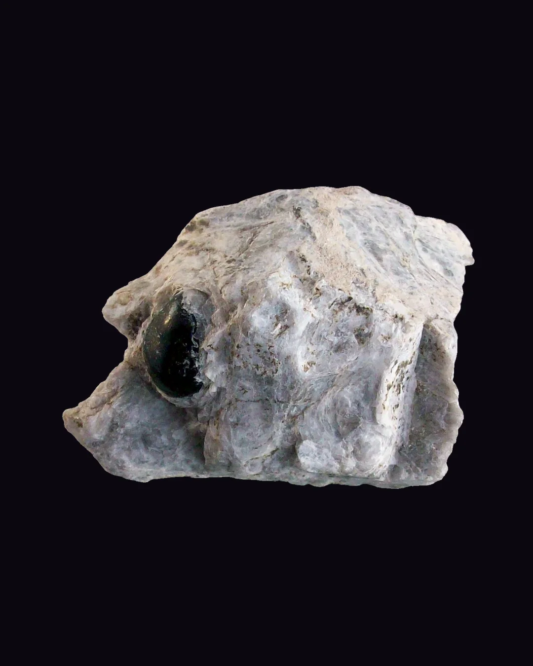 Apache Tears, smoky black-brown and translucent grey-brown volcanic glass mineral specimen