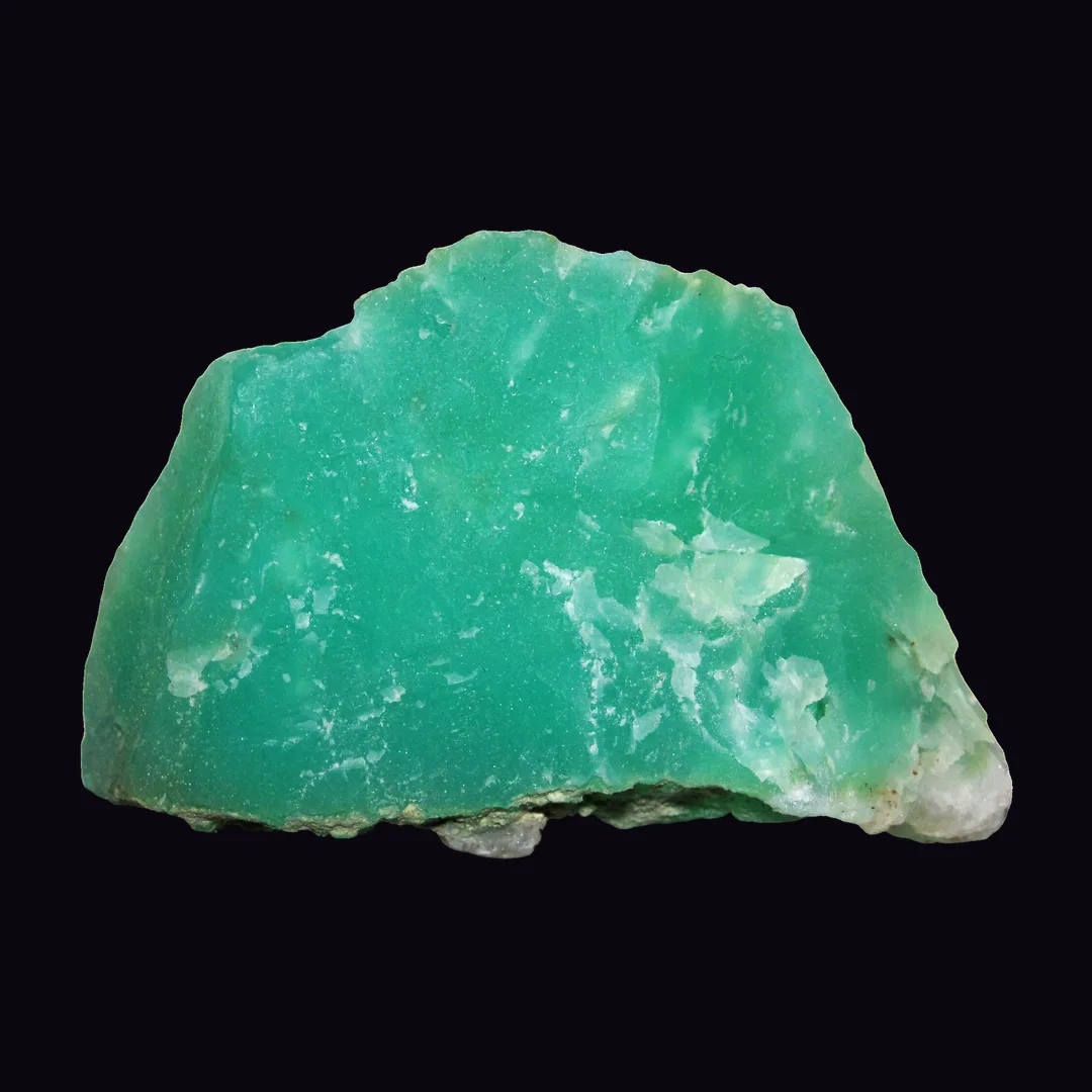Chrysoprase, apple green and mint chalcedony mineral specimen