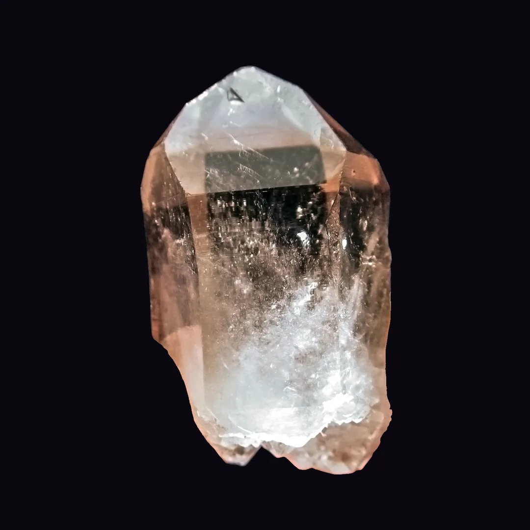 Clear Quartz, colorless and water-clear quartz mineral specimen