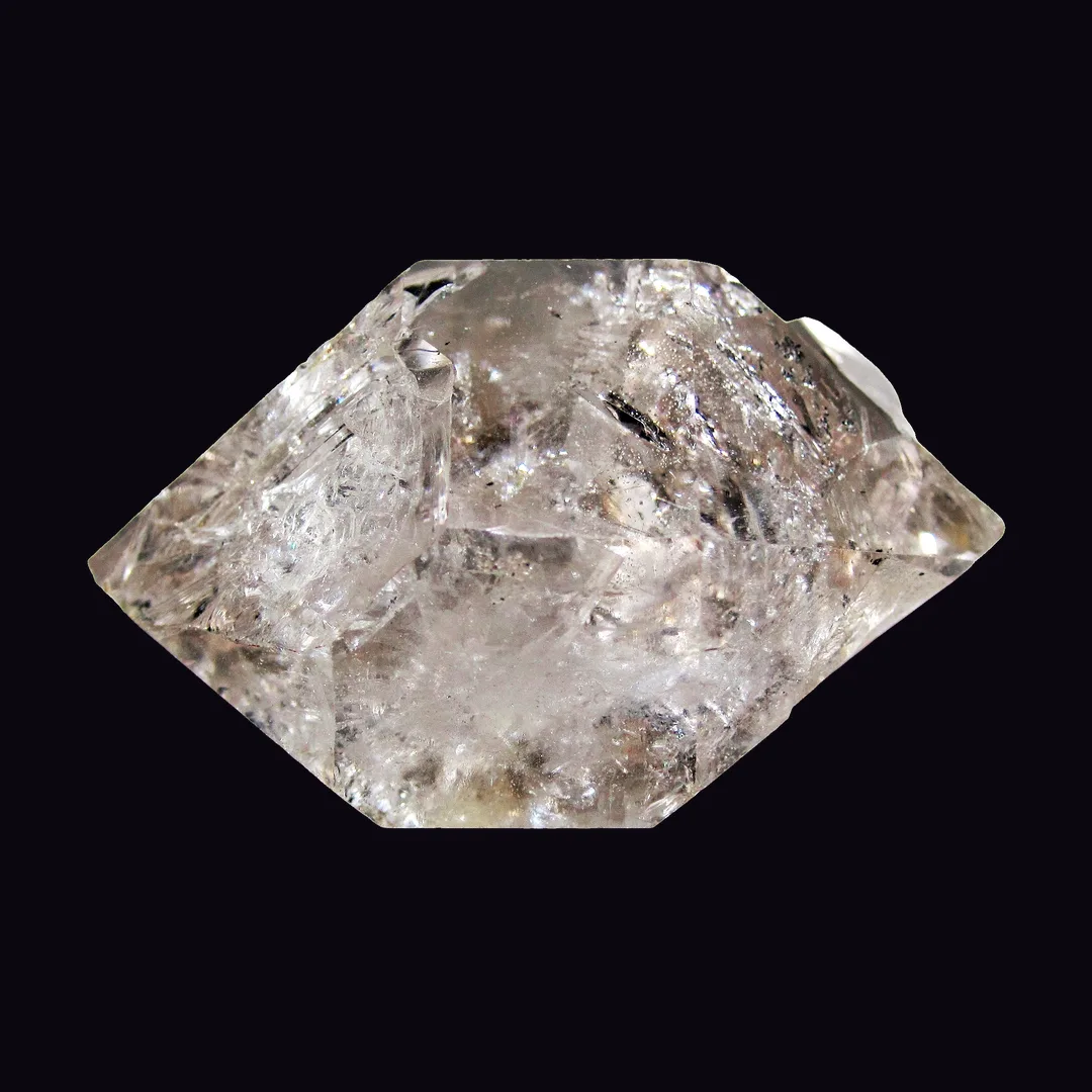 Herkimer Diamond, water-clear and smoky quartz mineral specimen