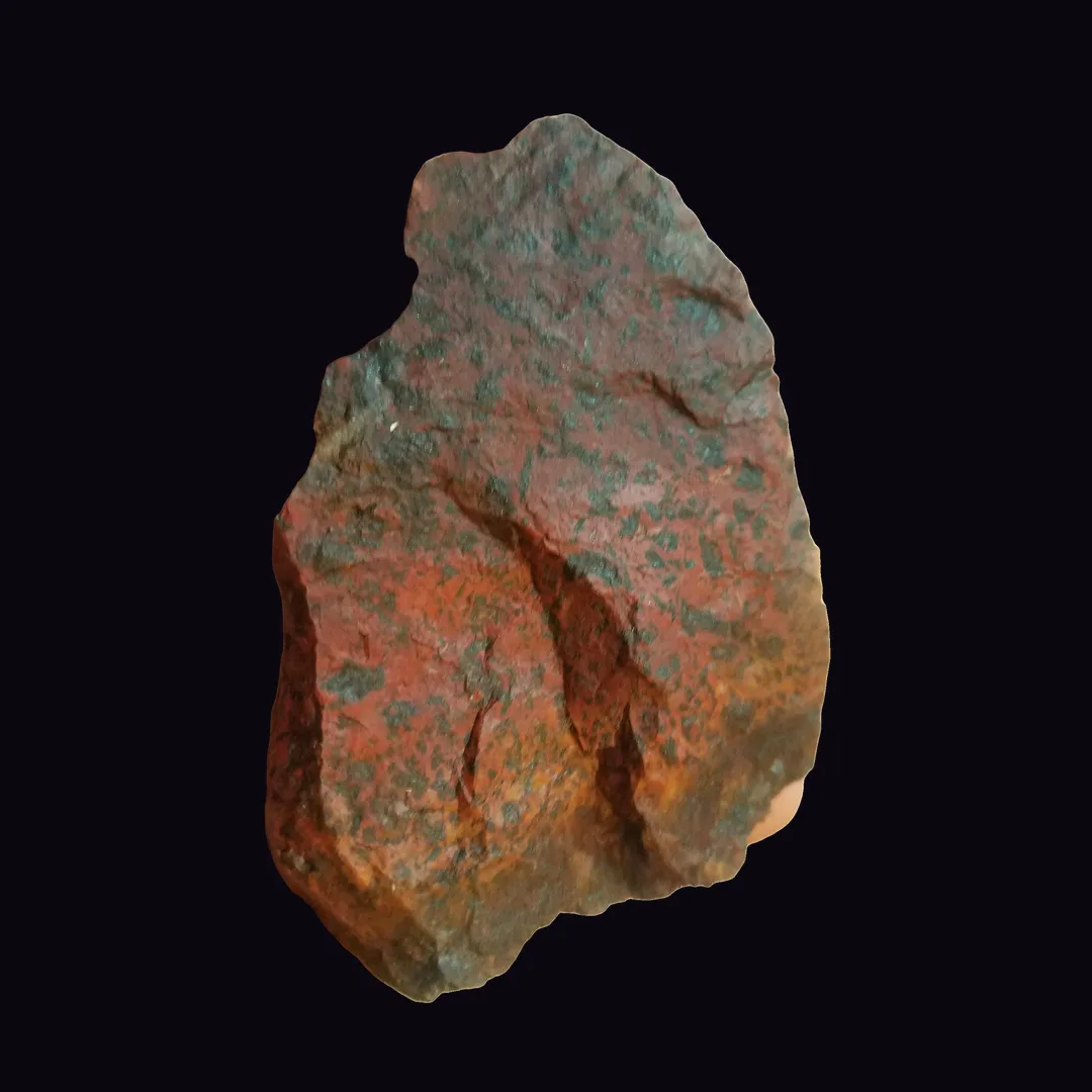 Leopardskin Jasper, tan and pink rock (aggregate) mineral specimen