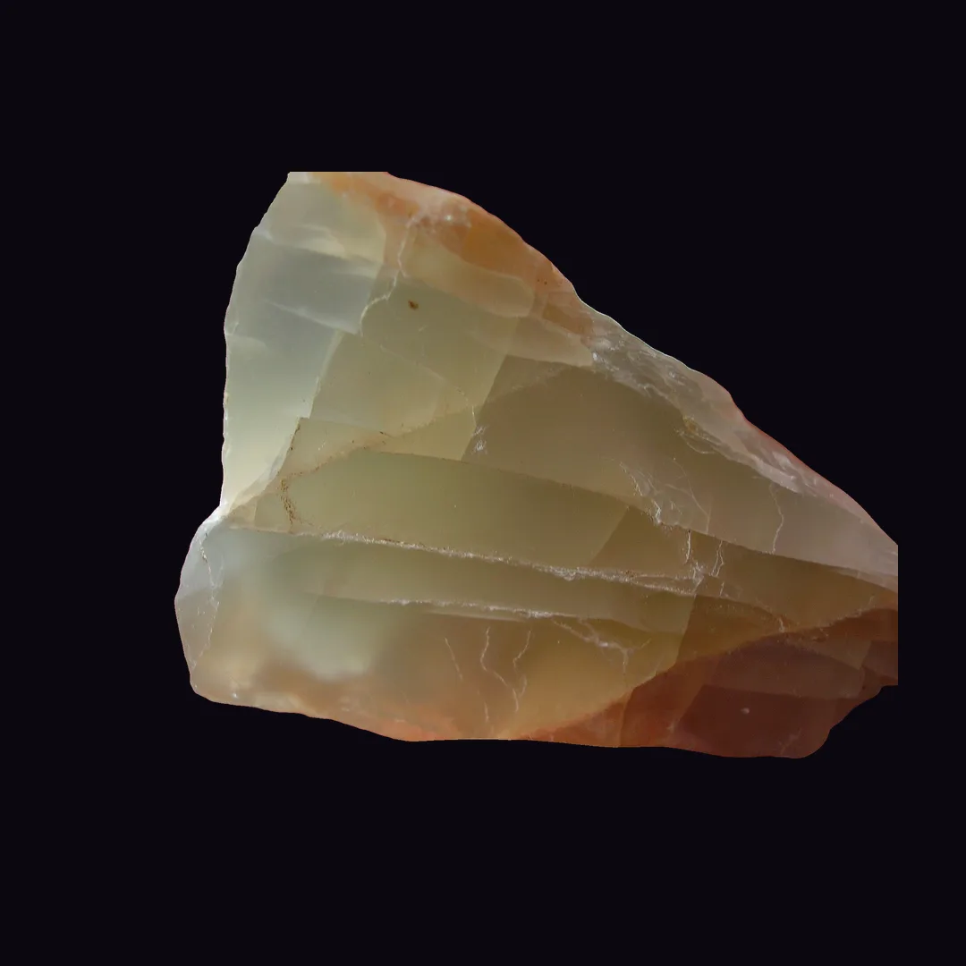 Moonstone, milky white and cream feldspar mineral specimen