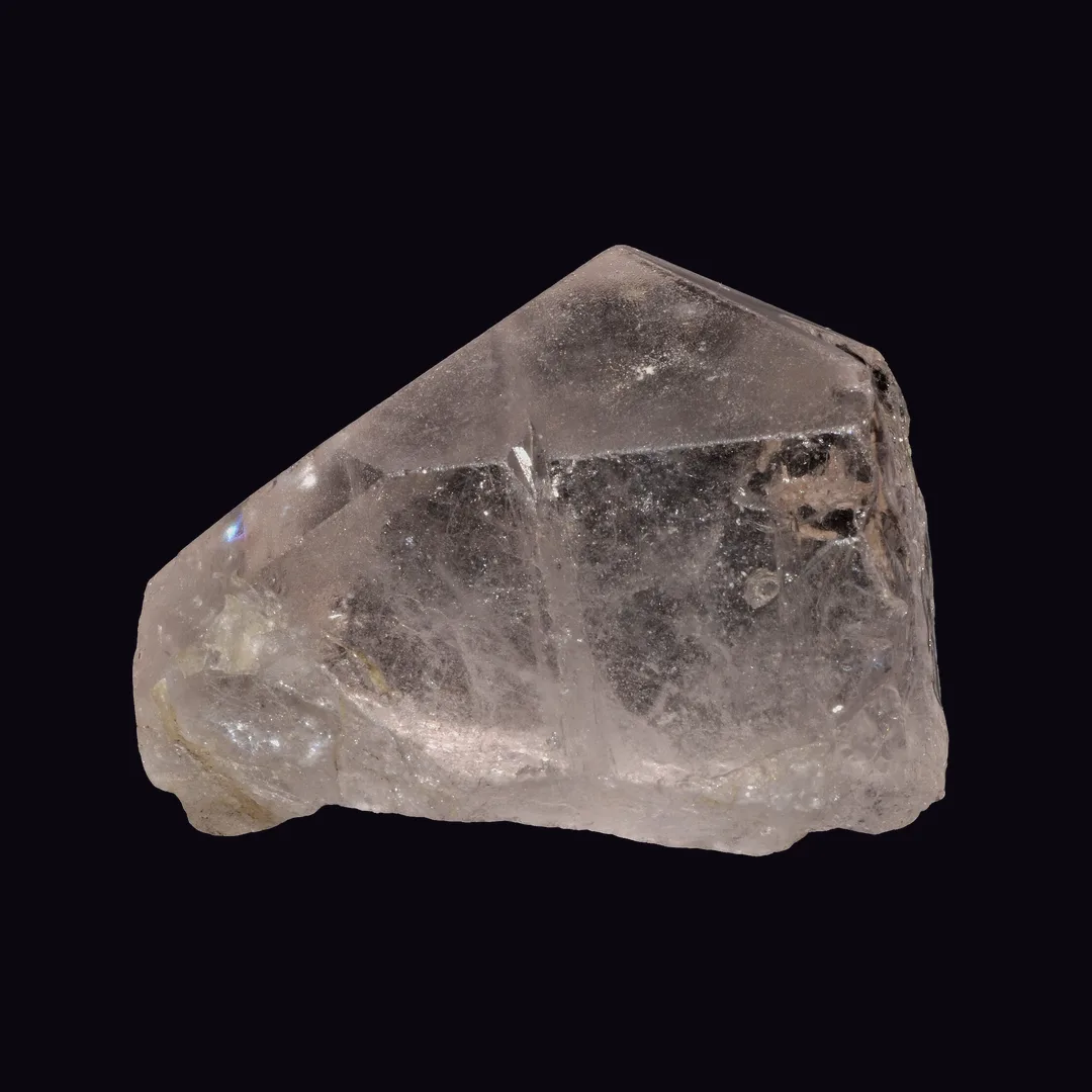 Morganite, peachy pink and salmon silicate mineral specimen