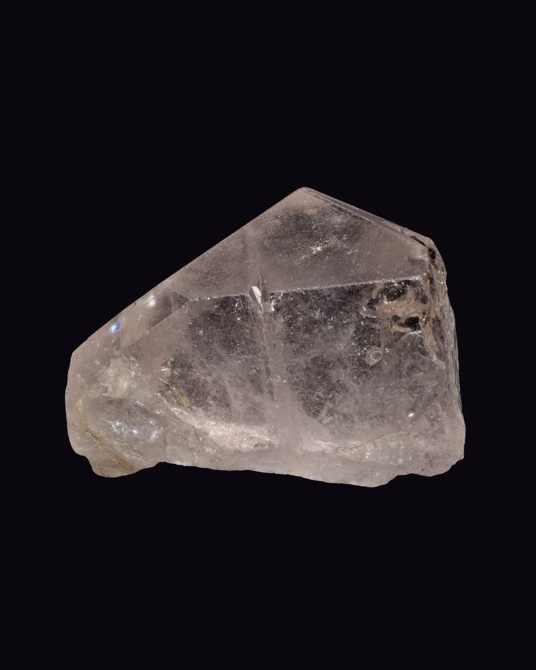 Morganite, peachy pink and salmon silicate mineral specimen