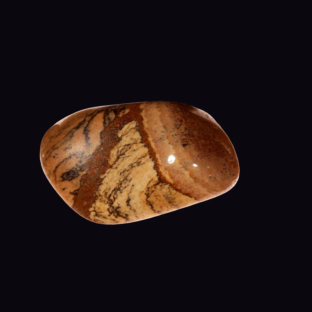Picture Jasper, tan and beige chalcedony mineral specimen