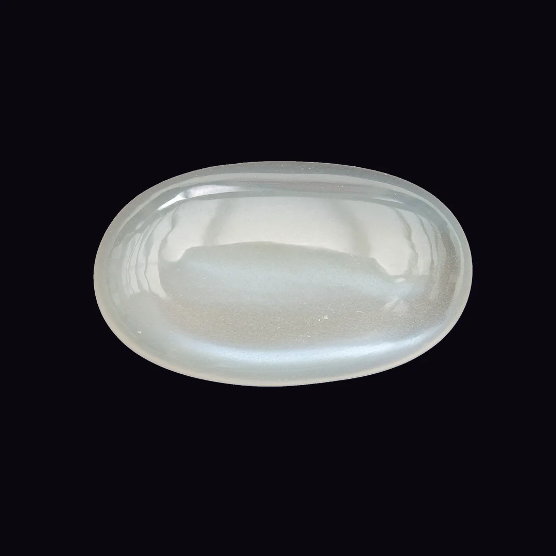 Rainbow Moonstone, translucent white body with blue flash and white with rainbow flashes feldspar mineral specimen