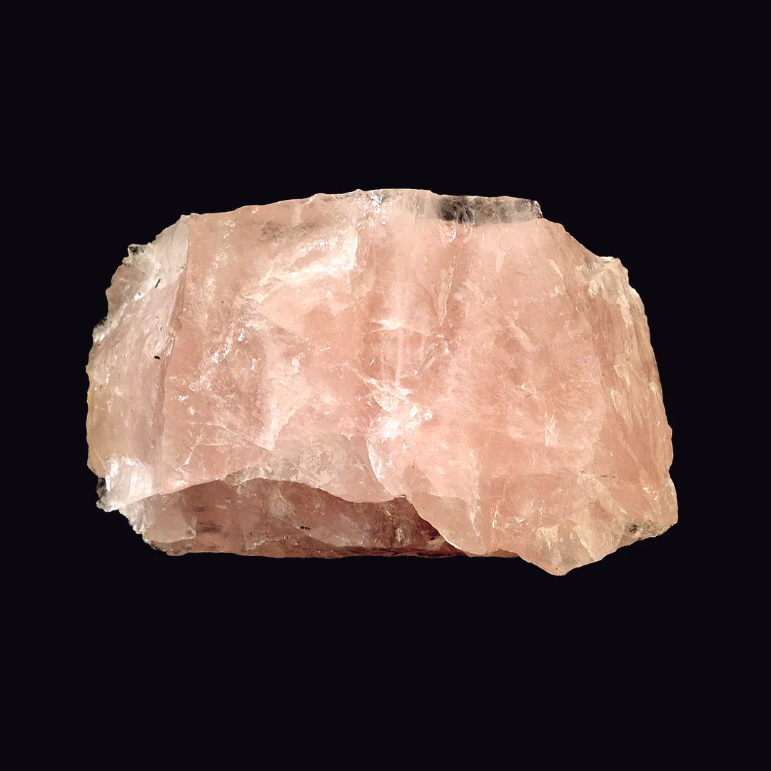Rose Quartz, pale pink and dusty rose quartz mineral specimen