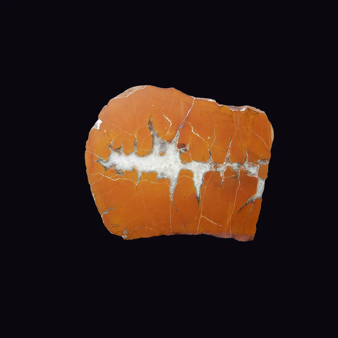Septarian, mustard yellow calcite and grey-brown matrix rock (aggregate) mineral specimen