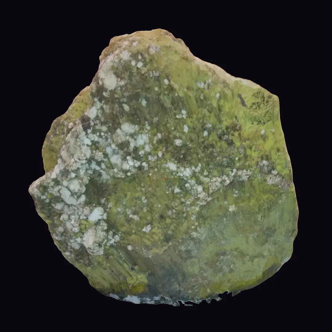 Serpentine, olive green and yellow-green silicate mineral specimen Serpentine, olive green and yellow-green silicate mineral specimen