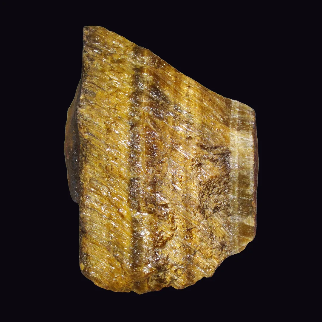 Tiger's Eye, golden brown and honey quartz mineral specimen